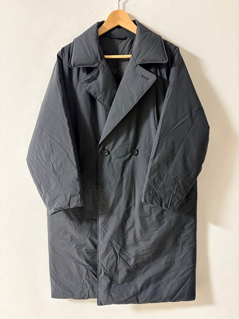 NANO universe 西川ダウン　リバーシブルライトコート　ブラック