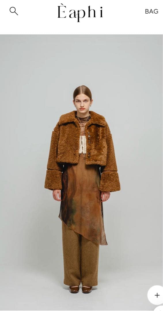 美品Eaphi エコファーショートジャケット - メルカリ