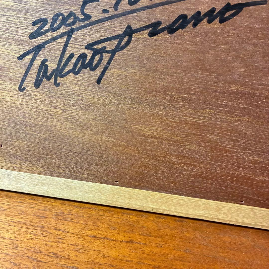 美品 【あさのたかを】木製 組木絵 タイルアート 大型木版画 くま