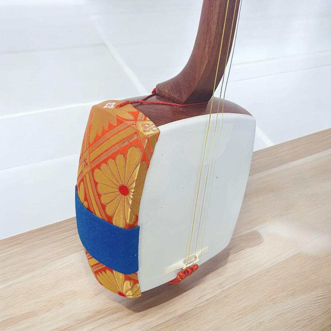 破れなし✨】三味線 細棹 正寸98cm 布ケース付き 地唄 民謡