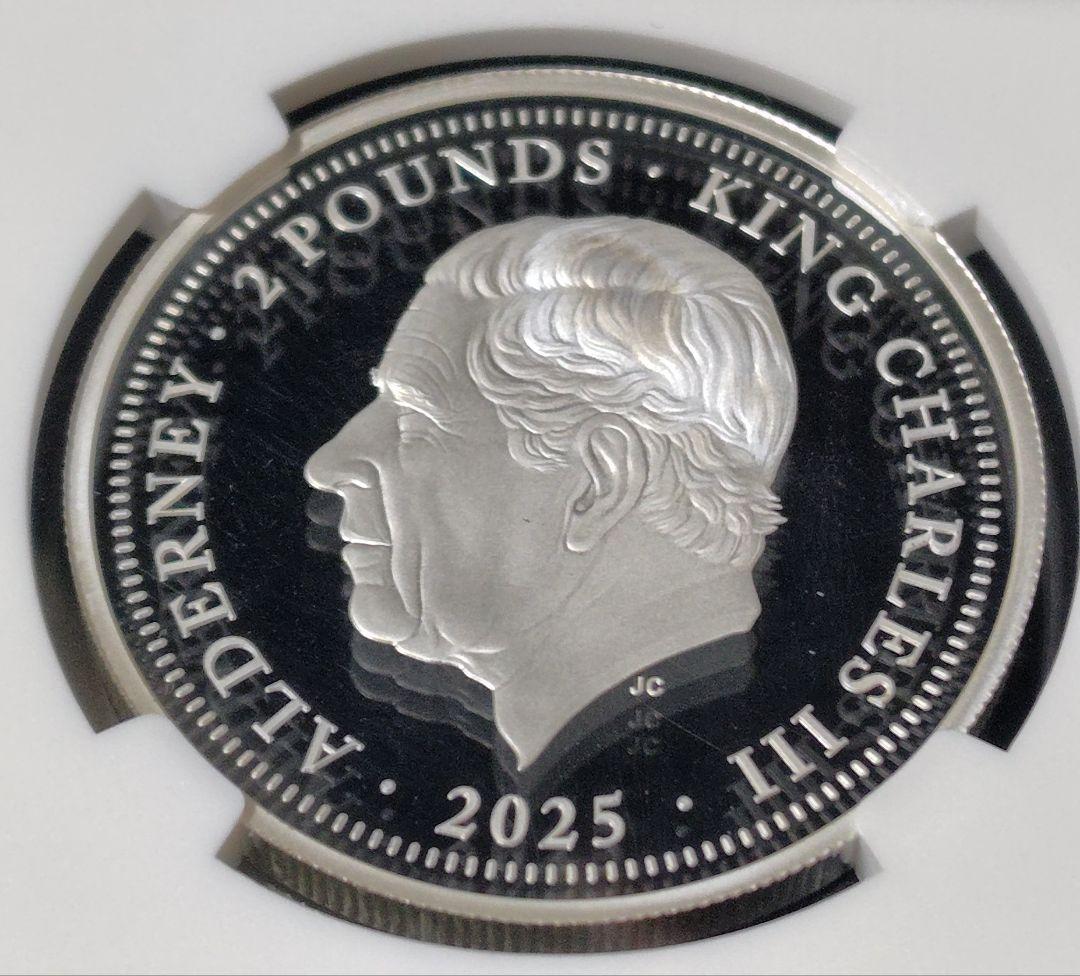 最高鑑定 2025 オルダニー 銀貨 NGC PF70UC FR ウナとライオン - メルカリ