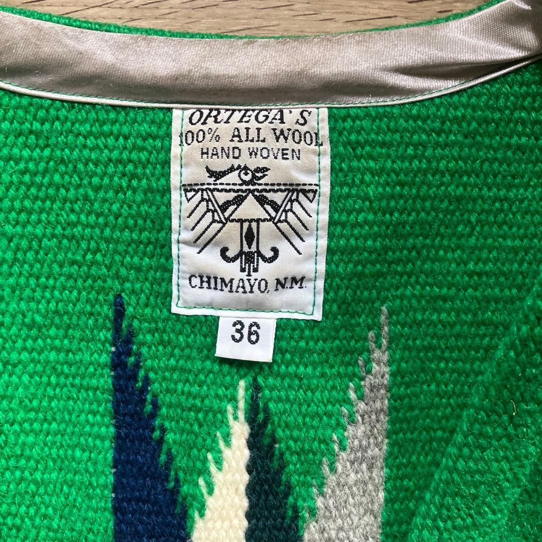 ORTEGA'S グリーン ウールベスト 36 オルテガ - メルカリ