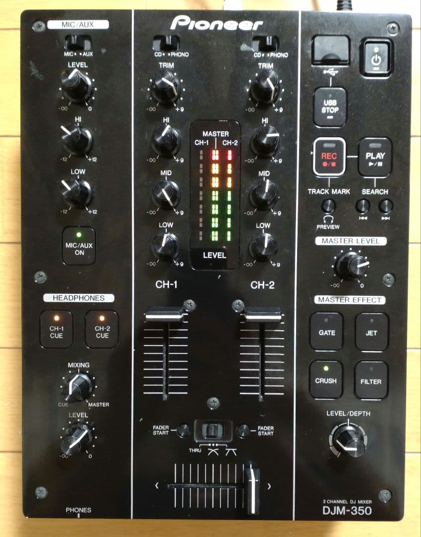 Pioneer DJM-350 動作確認済み　クロスCHフェーダー交換　元箱あり Pioneer/DJミキサー/DJM-350 -DJ機材アナログレコード専門店OTAIRECORD