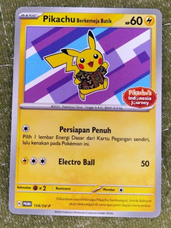 バティックシャツを着たピカチュウ 154/SV-P（PROMO） - メルカリ