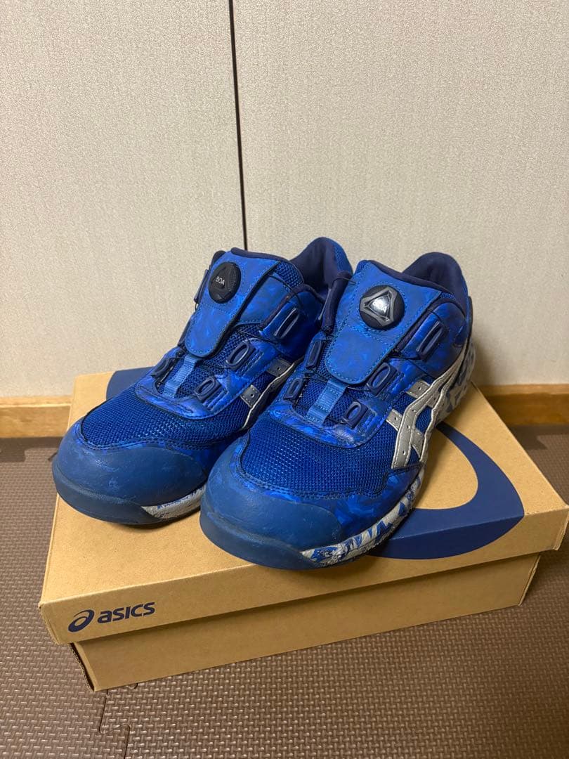 asics CP209 WINJOB BLUE BOA安全靴 青 限定 26.5
