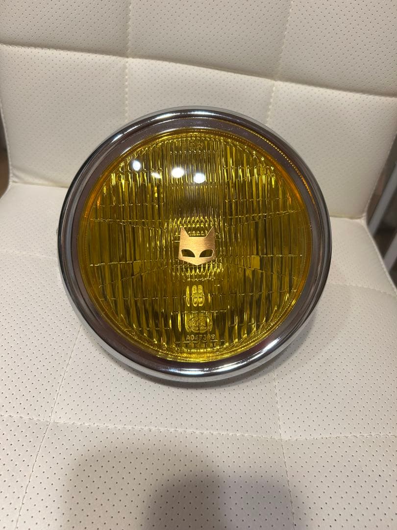 マ−シャルタイプ180パイヘッドライトイエローレンズメッキケ−ス