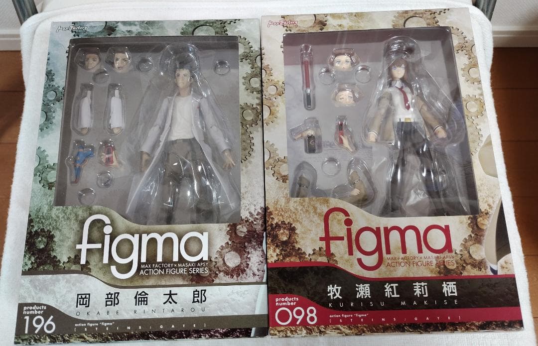 【未開封】figma 牧瀬紅莉栖 098 & 岡部倫太郎 196