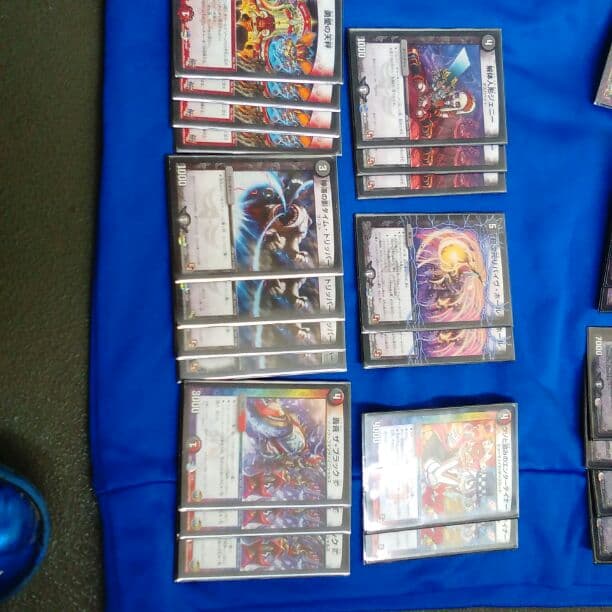 赤黒バイクデッキケースとスリーブ付き