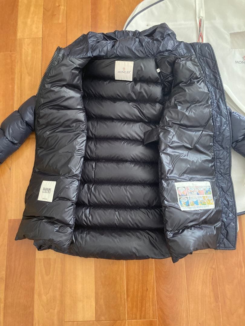 MONCLER SUYEN ロングダウンコート サイズ0 ネイビー - メルカリ