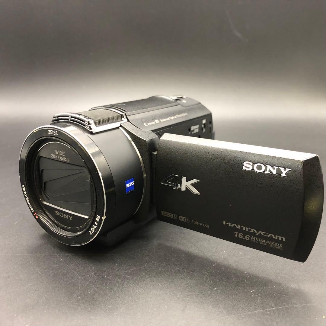 【動作確認済】SONY FDR-AX40 4Kビデオカメラ 本体 付属品有り