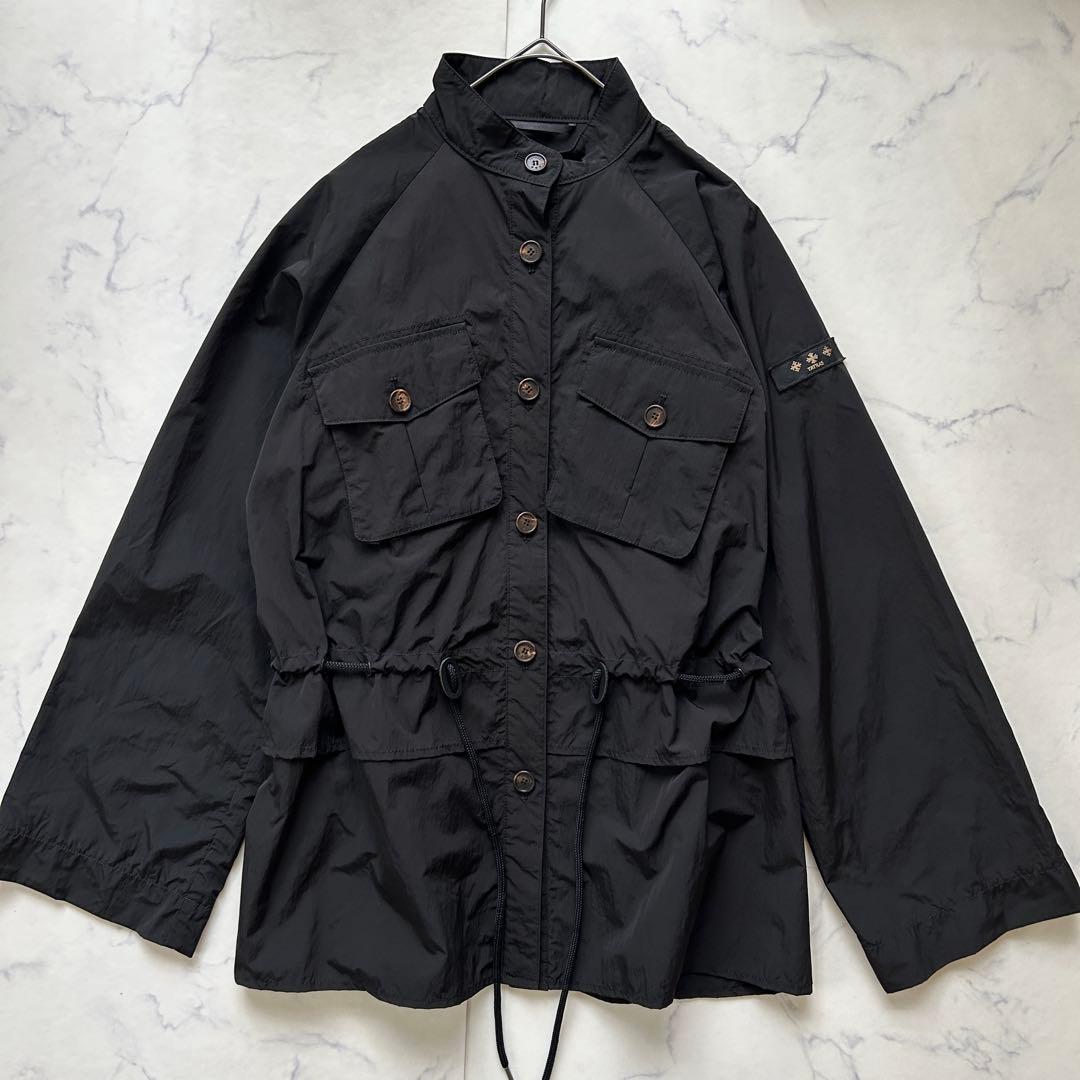 【美品】TATRAS タトラス ガルティーダ ナイロン ブルゾン 02 ブラック