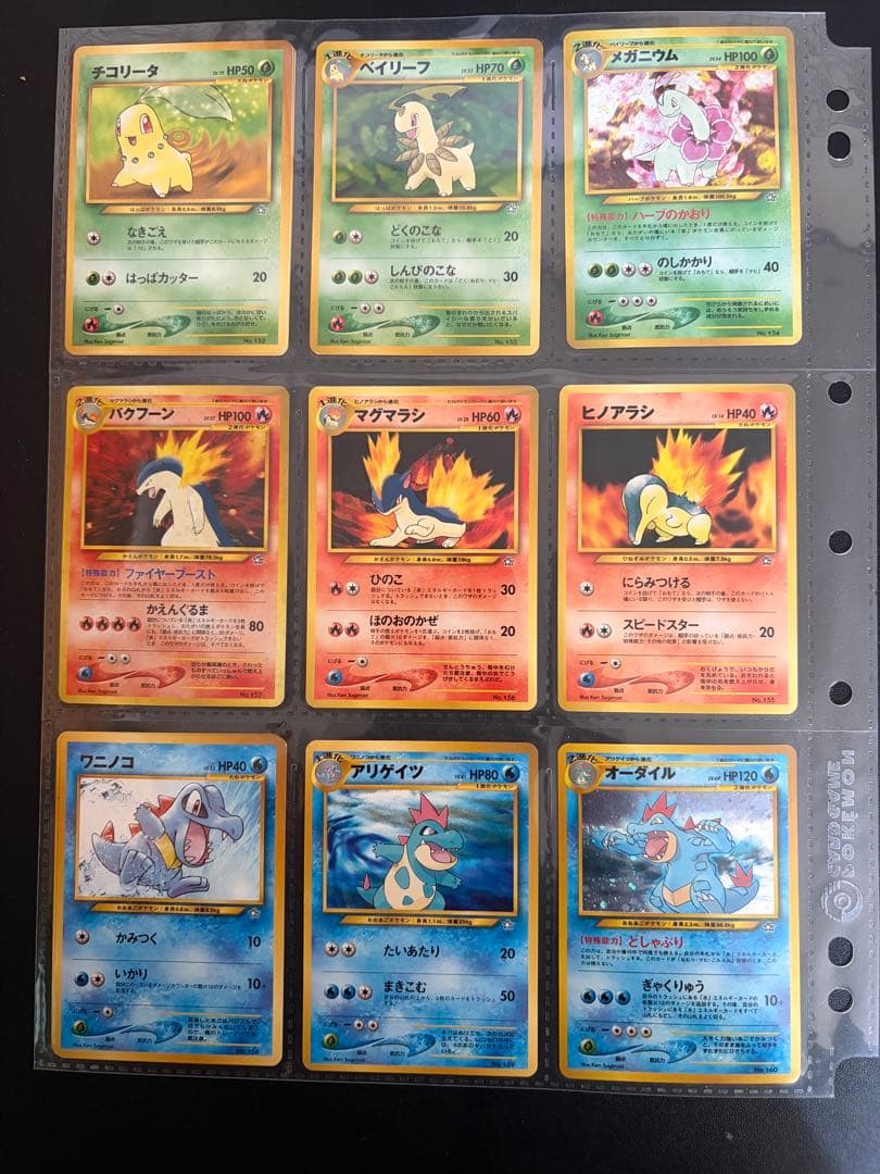 さ*い様 ポケモンカード　ネオ　金銀発売記念　プレミアムファイル　旧裏　9枚セッ