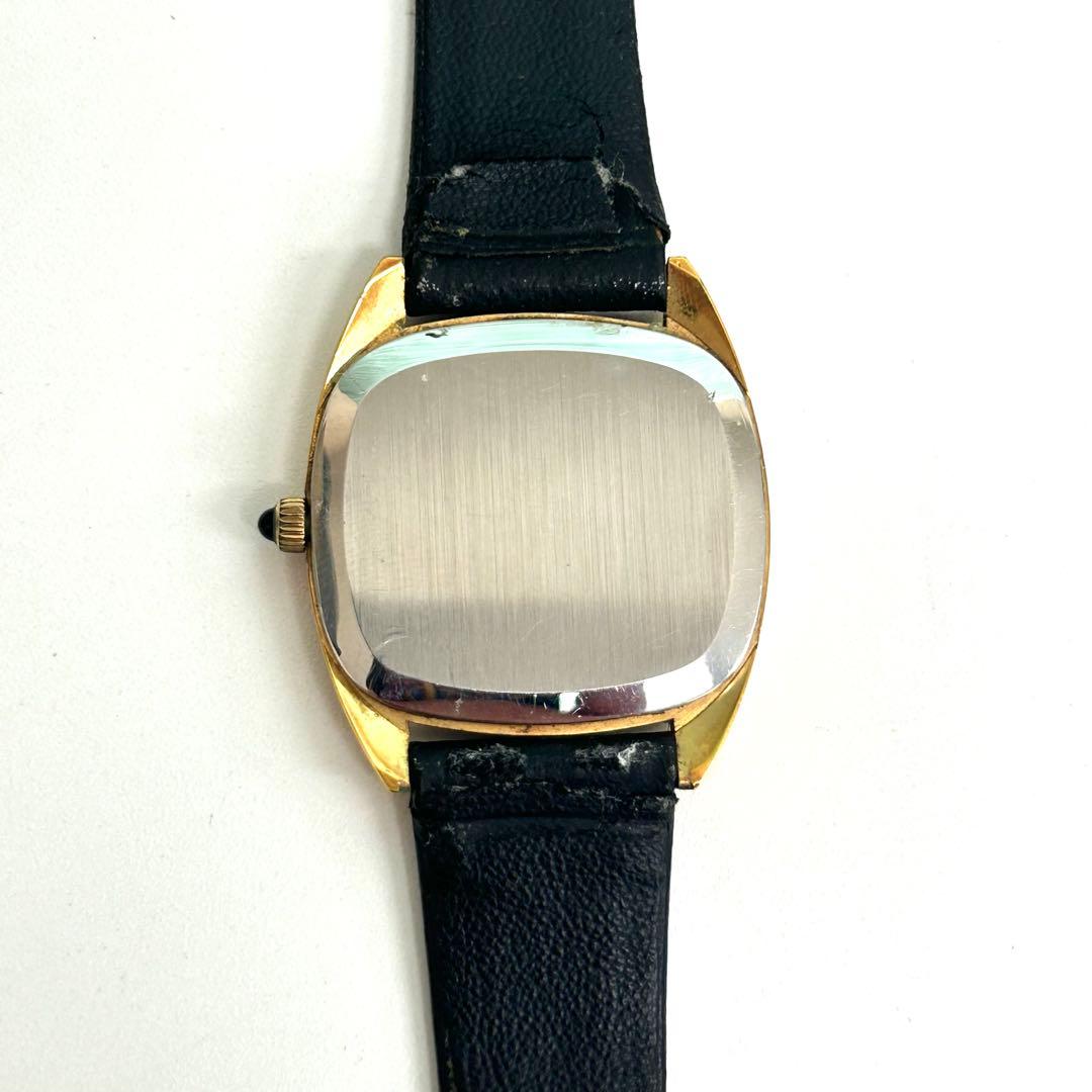 オメガ デビル 手巻き ゴールド文字盤 腕時計 メンズ ビンテージ