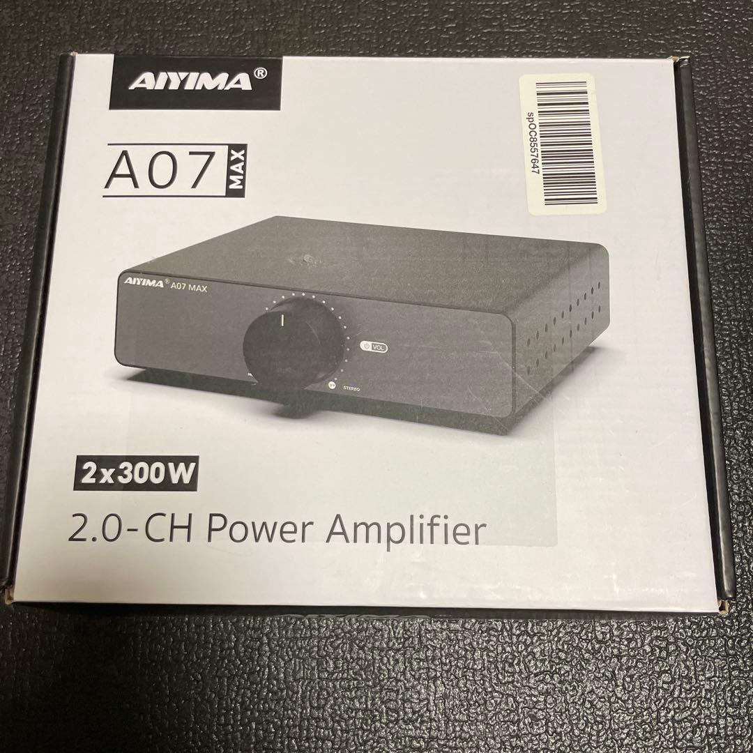 Aiyima A07 MAX 2.0-CH パワーアンプ AIYIMA A07 MAX アンプホームオーディオ 300 ワット X2 TPA3255 クラス