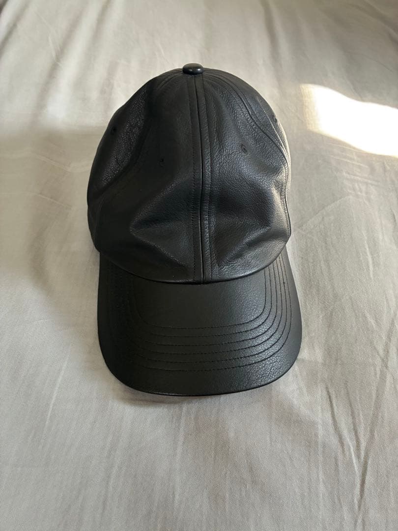 yokosakamoto ヨーコサカモト　黒 レザーキャップ