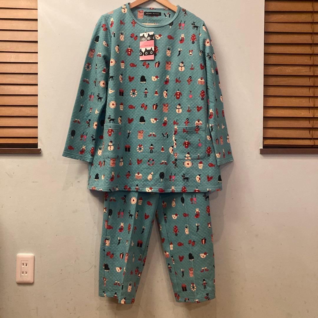 Atsuko Matano パジャマ Lサイズ ワコール Wacoal マタノアツコ ATSUKO MATANO 長袖 パジャマ 上下
