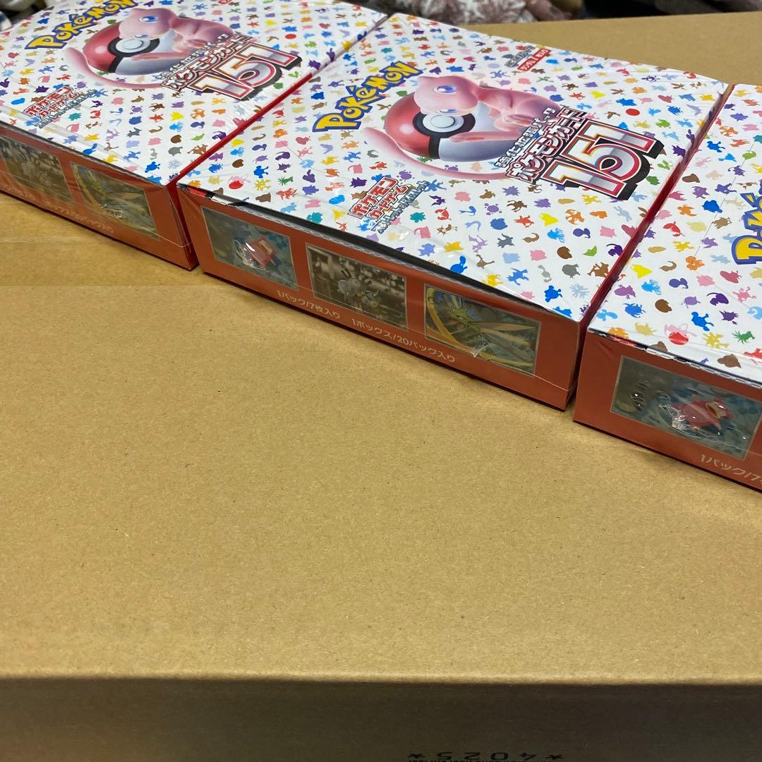 ポケモンカード 151 新品未開封 シュリンク付き 3BOXセット