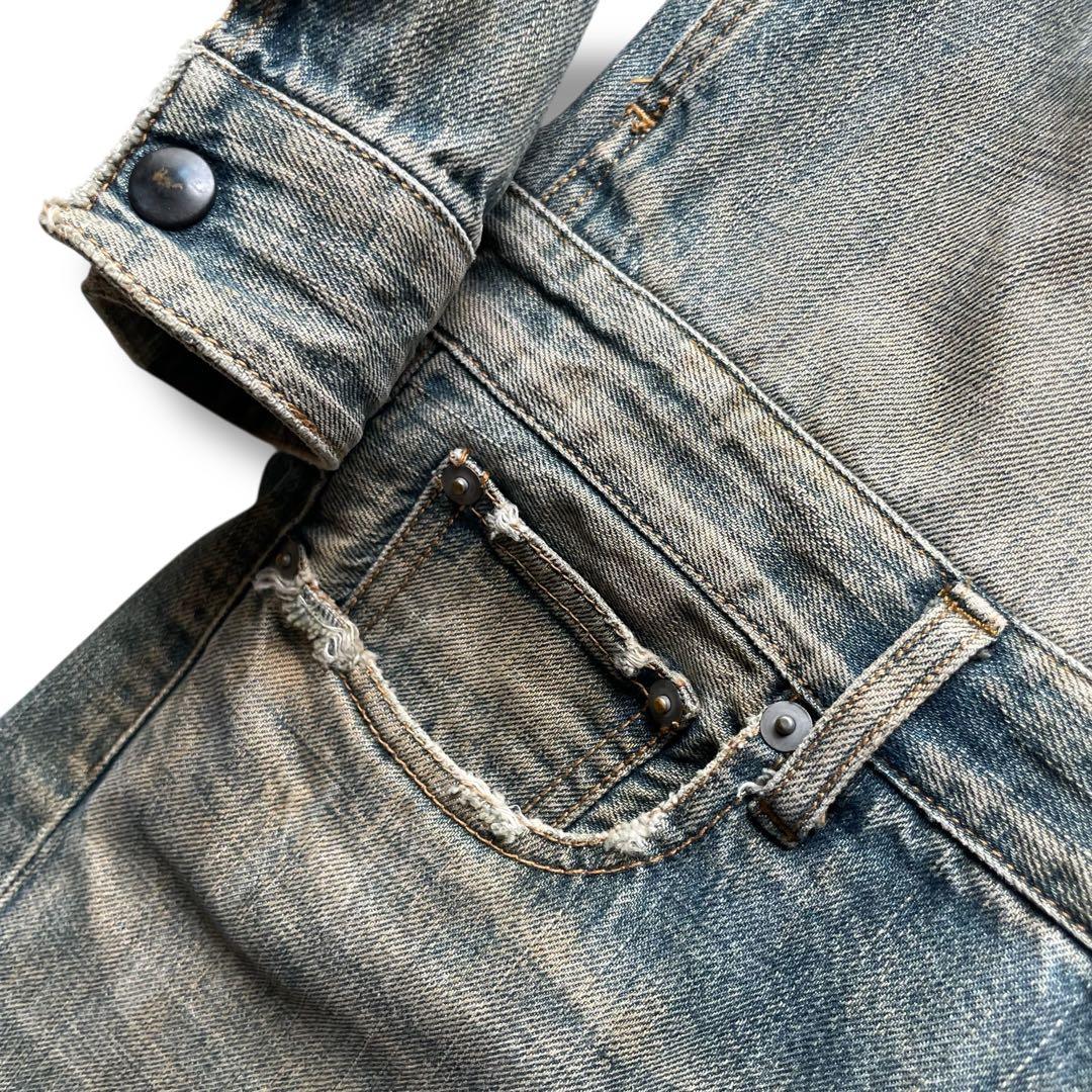 アディクトクローズ USED加工 デニム ジャンプスーツ オールインワン