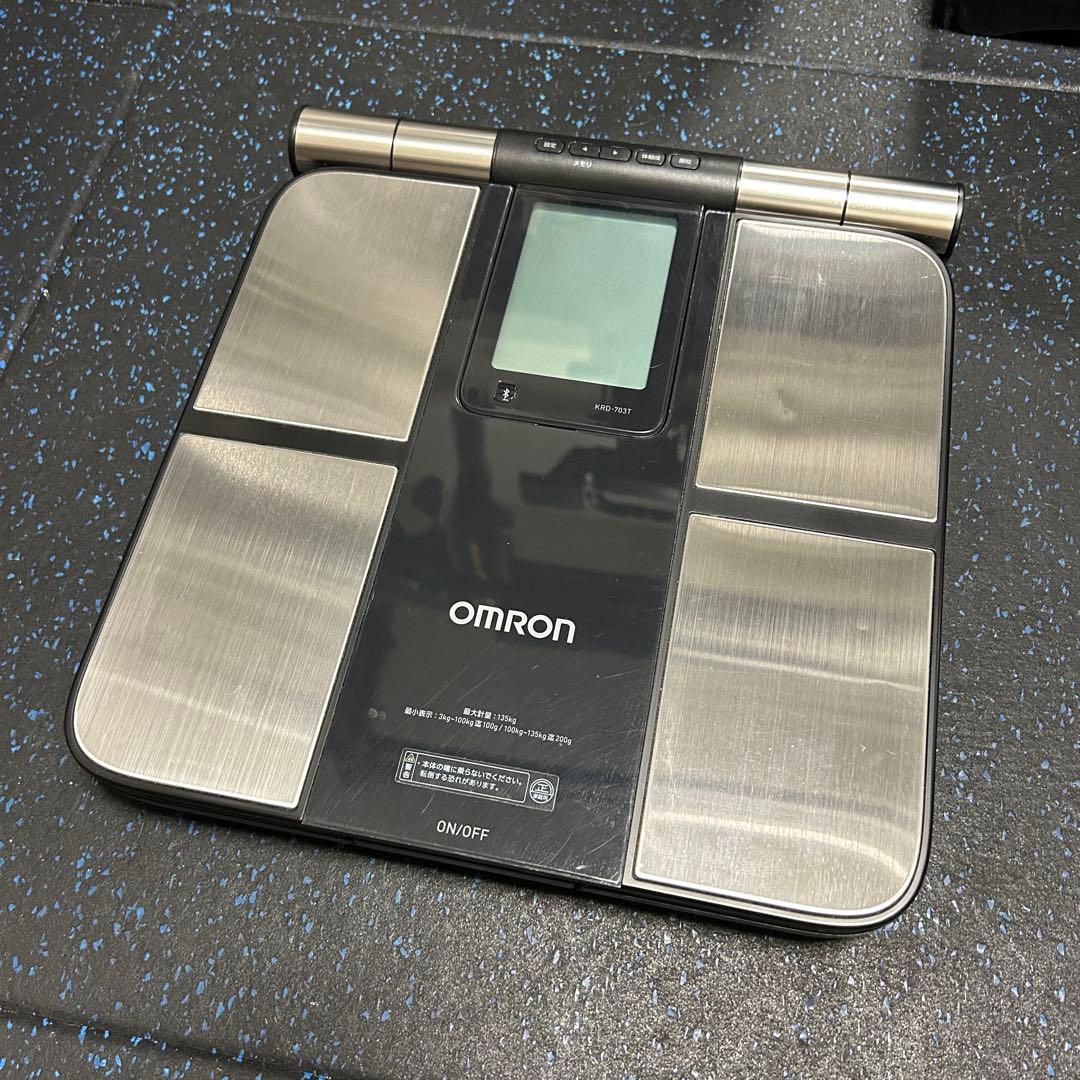 OMRON オムロン 体重体組成計 最高級カラダスキャン KRD-703T オムロン カラダスキャン 両手両足測定 体重体組成計 KRD-703T