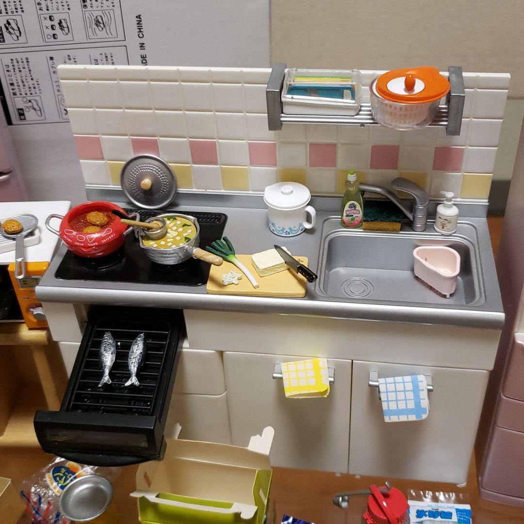 ぷちサンプルキッチン冷蔵庫コンビニ棚電化製品 ぷちサンプルシリーズ 組み合わせ食器棚