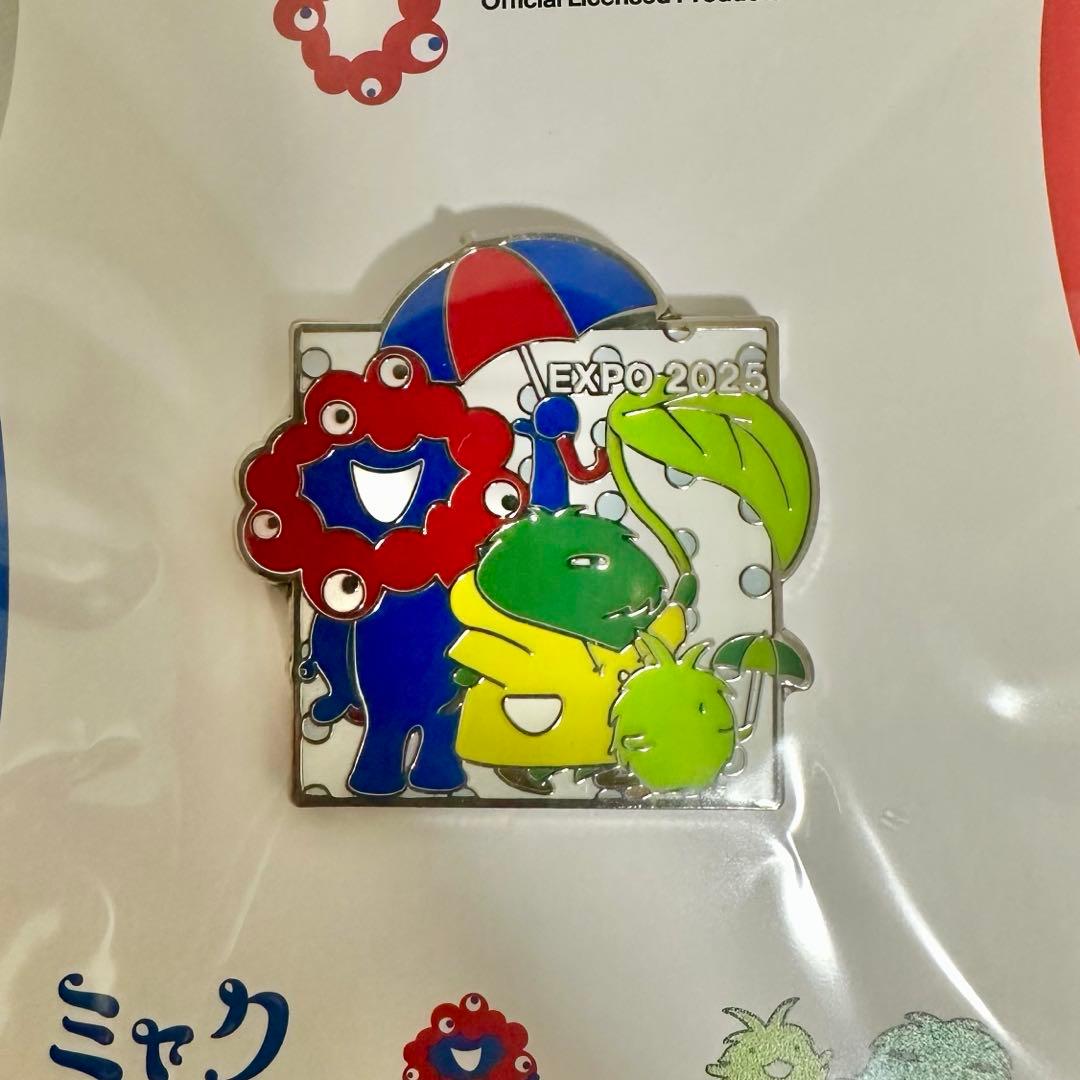 ☆希少☆ミャクミャク&モリゾー・キッコロコラボピンバッジ 3個セット