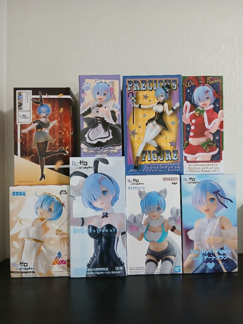 Re:ゼロから始める異世界生活　レム フィギュア 8体セット Re:ゼロから始める異世界生活 レム -アクアドレス- 1/7スケール