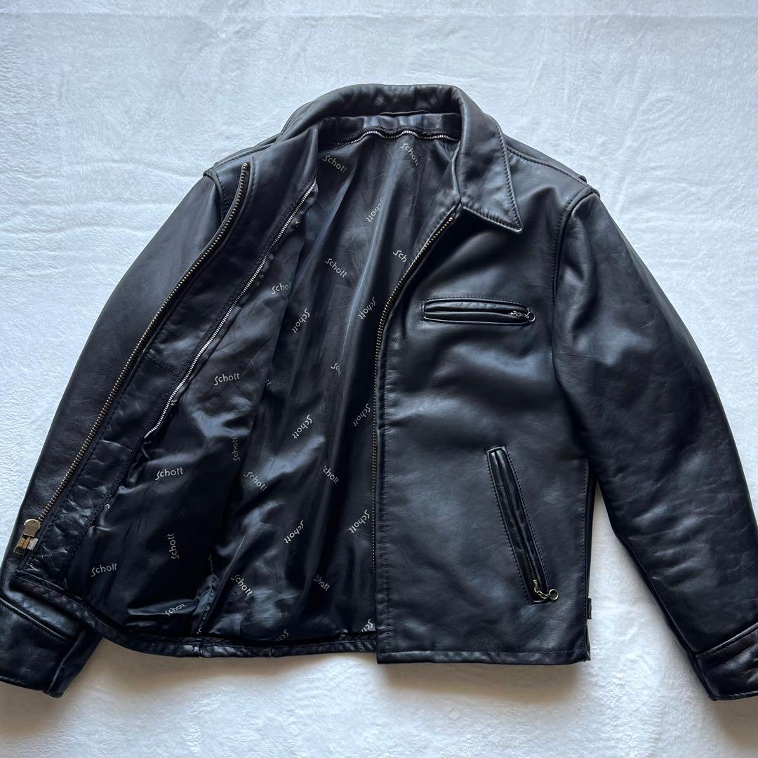 schott AT101 40 ライダースジャケット レザージャケット シングル