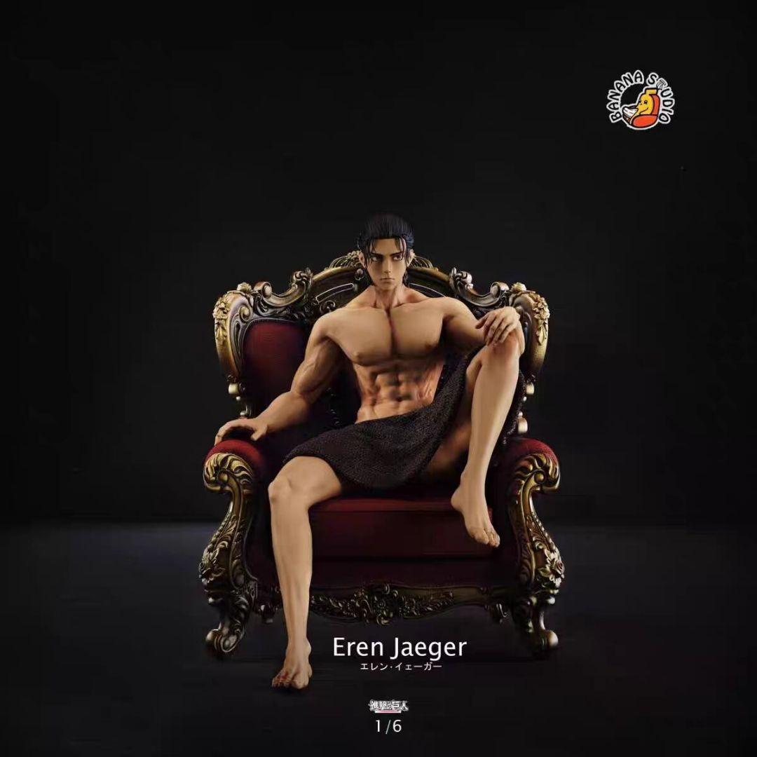 進撃の巨人 エレン&リヴァイ兵長 ガレージキット スタチュー