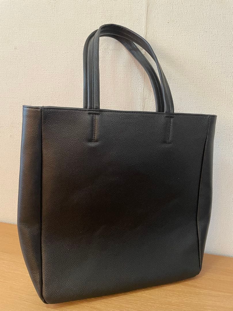 SHIPS ブラック トートバッグ