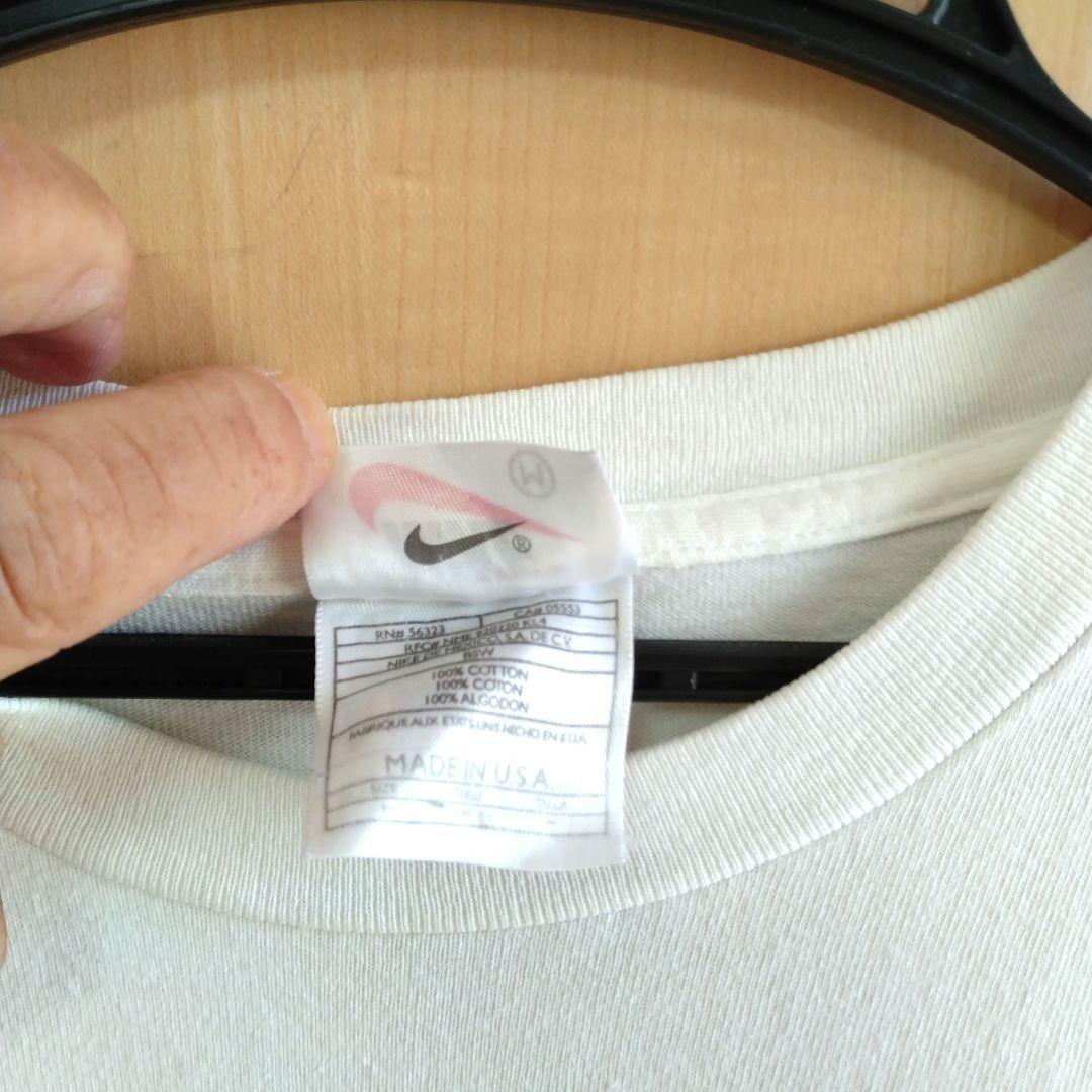 ナイキアンドレ・アガシ90sビンテージ ホワイト TシャツMadein USA