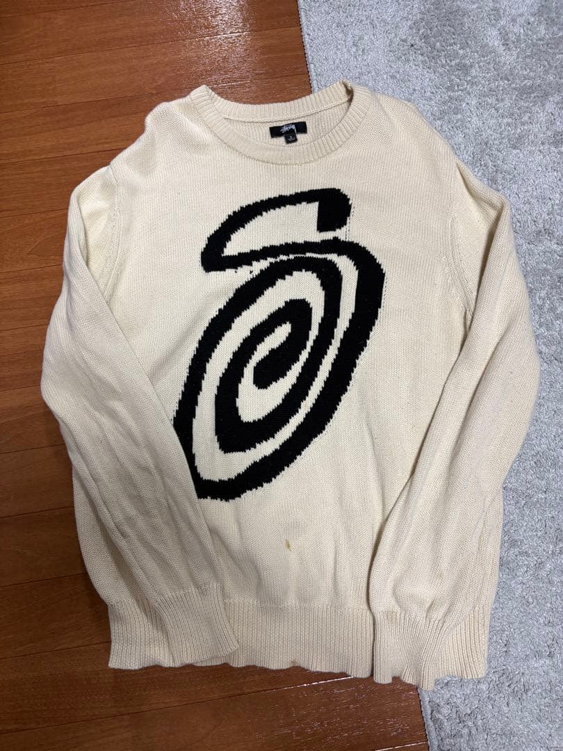 Stussy スワールロゴニットセーター - メルカリ