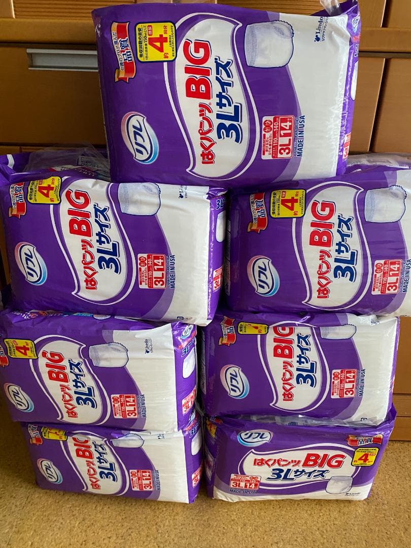 【新品】リフレ はくパンツ BIG 3Lサイズ 14枚 7個セット