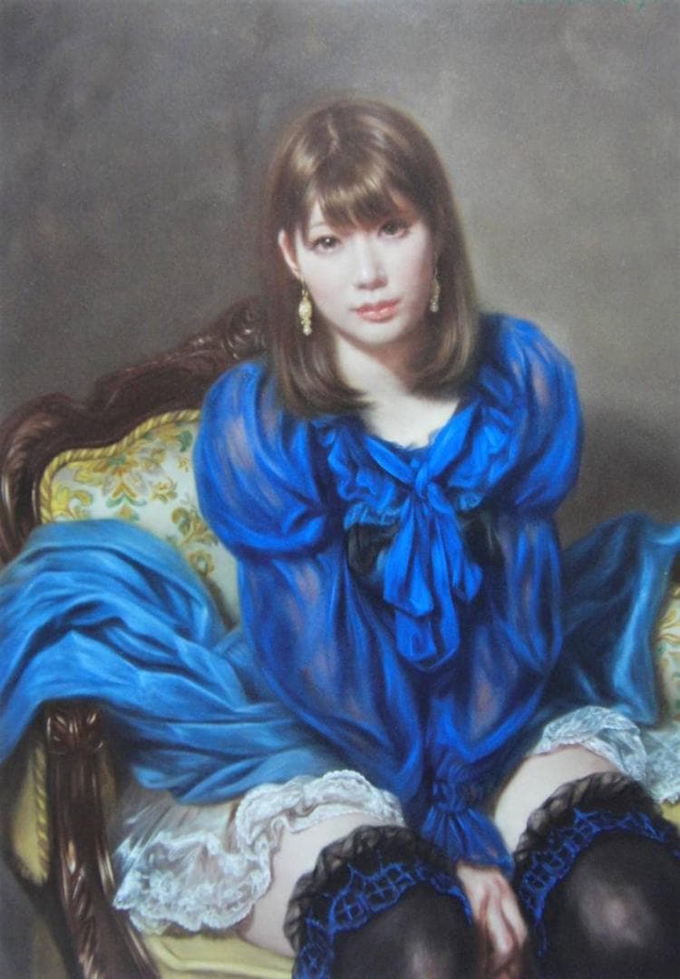 三嶋 哲也　「Blue-Temptations」、厳選、希少画集・額装画