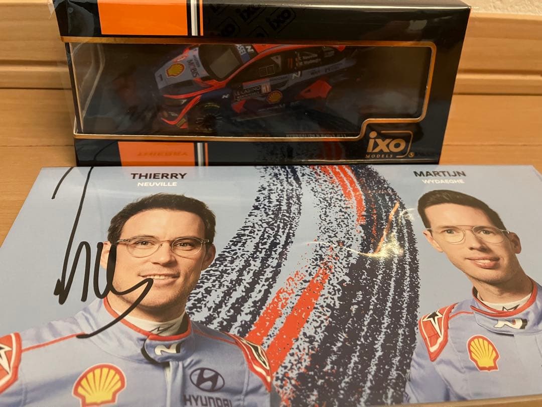 1/43 ヒョンデi20N WRC Rally1 ヌービル選手サイン入りカード付 イクソ 1/43 ヒョンデ i20 N ラリー1 No.8 2022 WRC イープル・ラリー