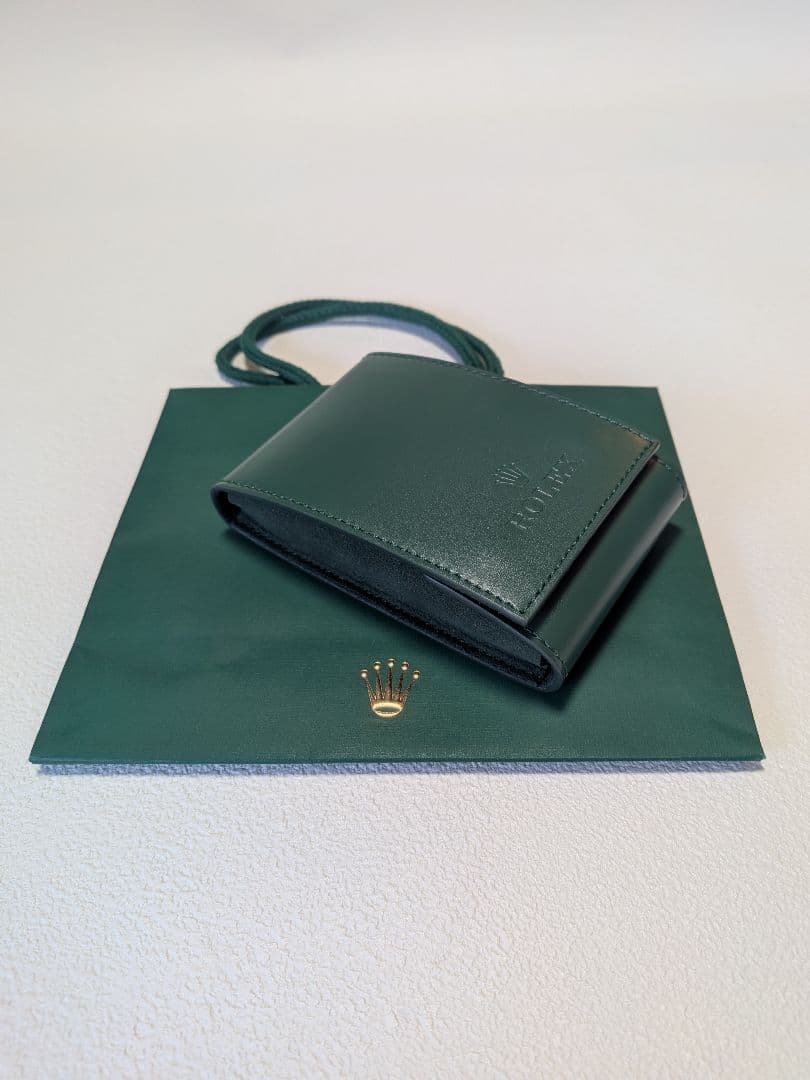 ROLEX グリーンレザー 腕時計ケース - メルカリ