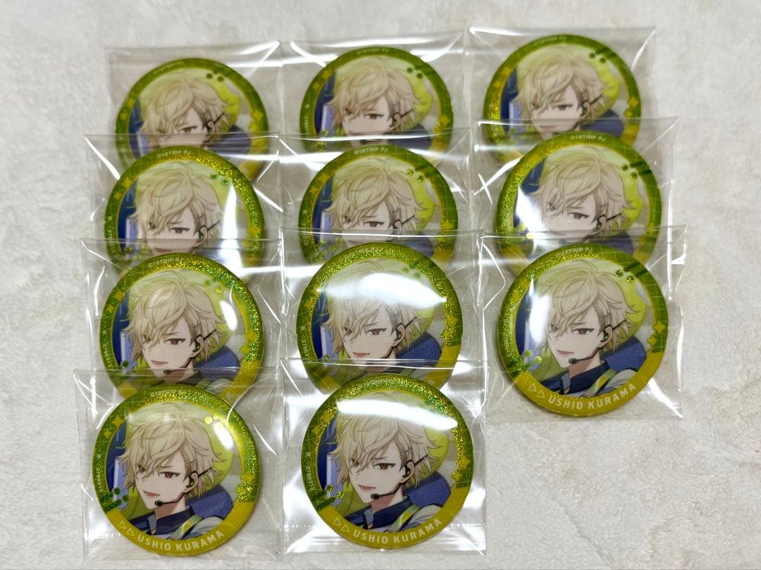 エイトリ】久楽間潮/カプセル缶バッジ - メルカリ