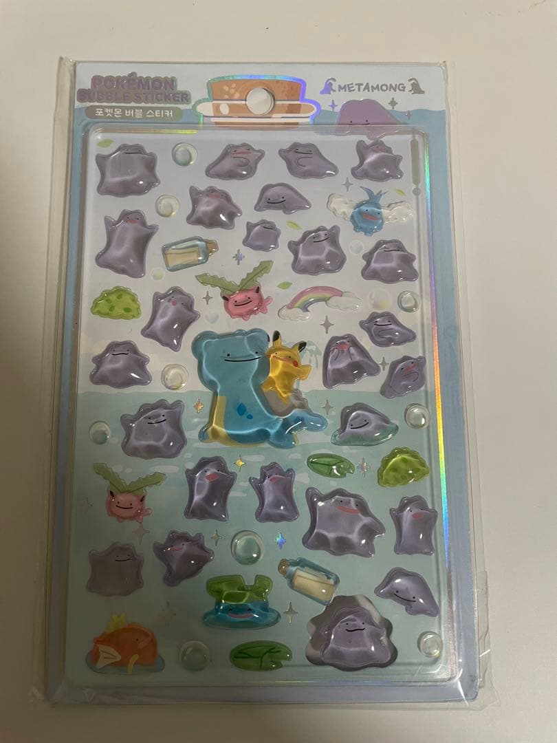 韓国　ポケモン ポップアップ メタモン ボンボンドロップシール