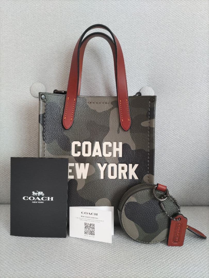 ★完売品★美品 コーチ coach リレー トートバッグ 17 カモフラバッグ