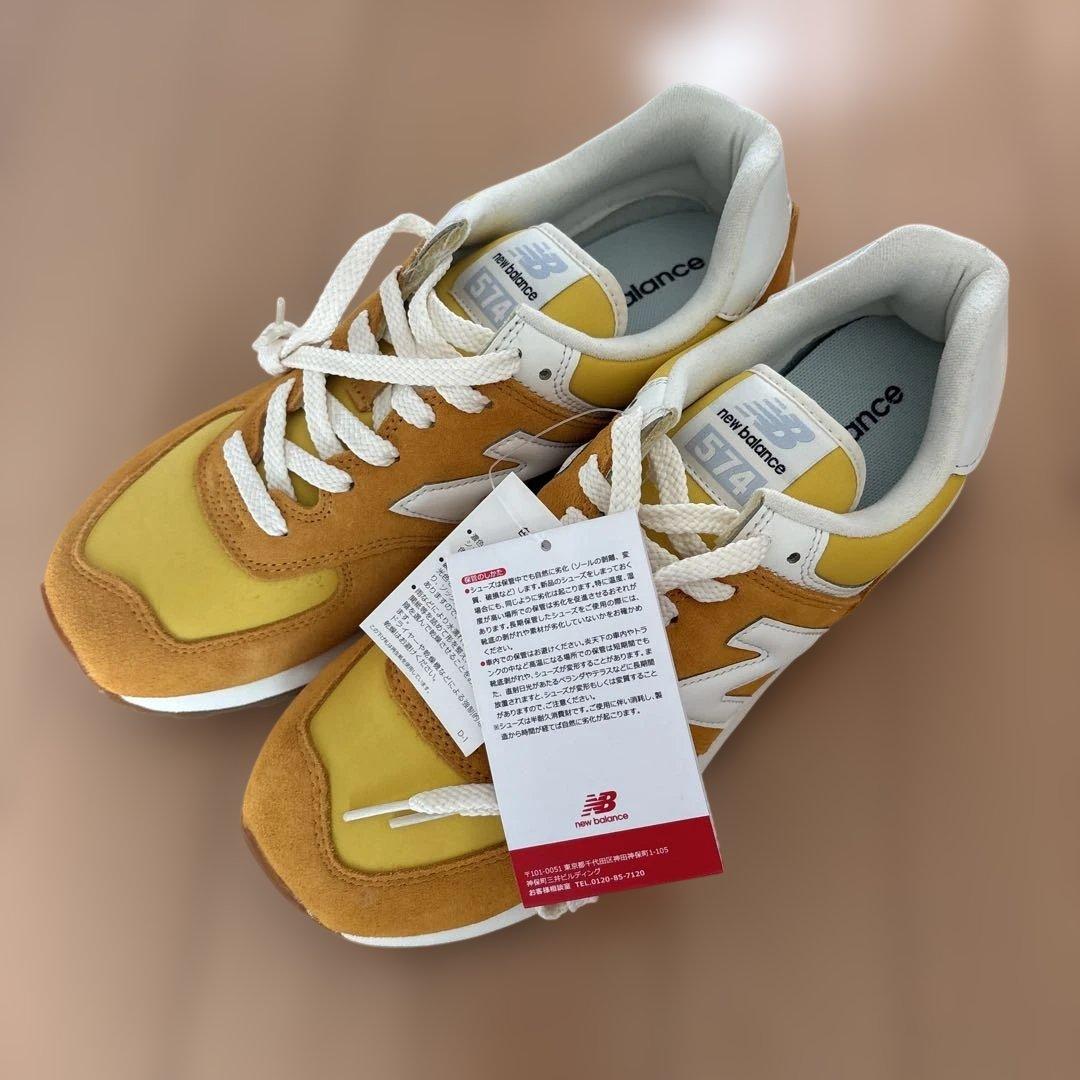 New Balance ML574 イエロー スニーカー 　28センチ