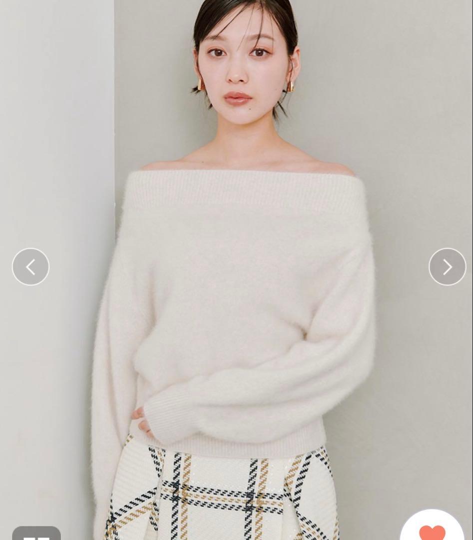 フォックスアルパカオフショルプルオーバー