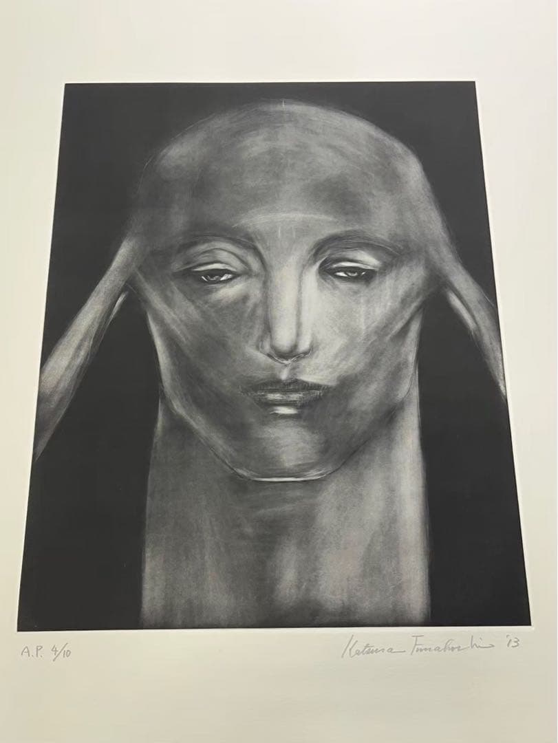 舟越桂《大切な言葉》銅版画 AP4/10 サイン入