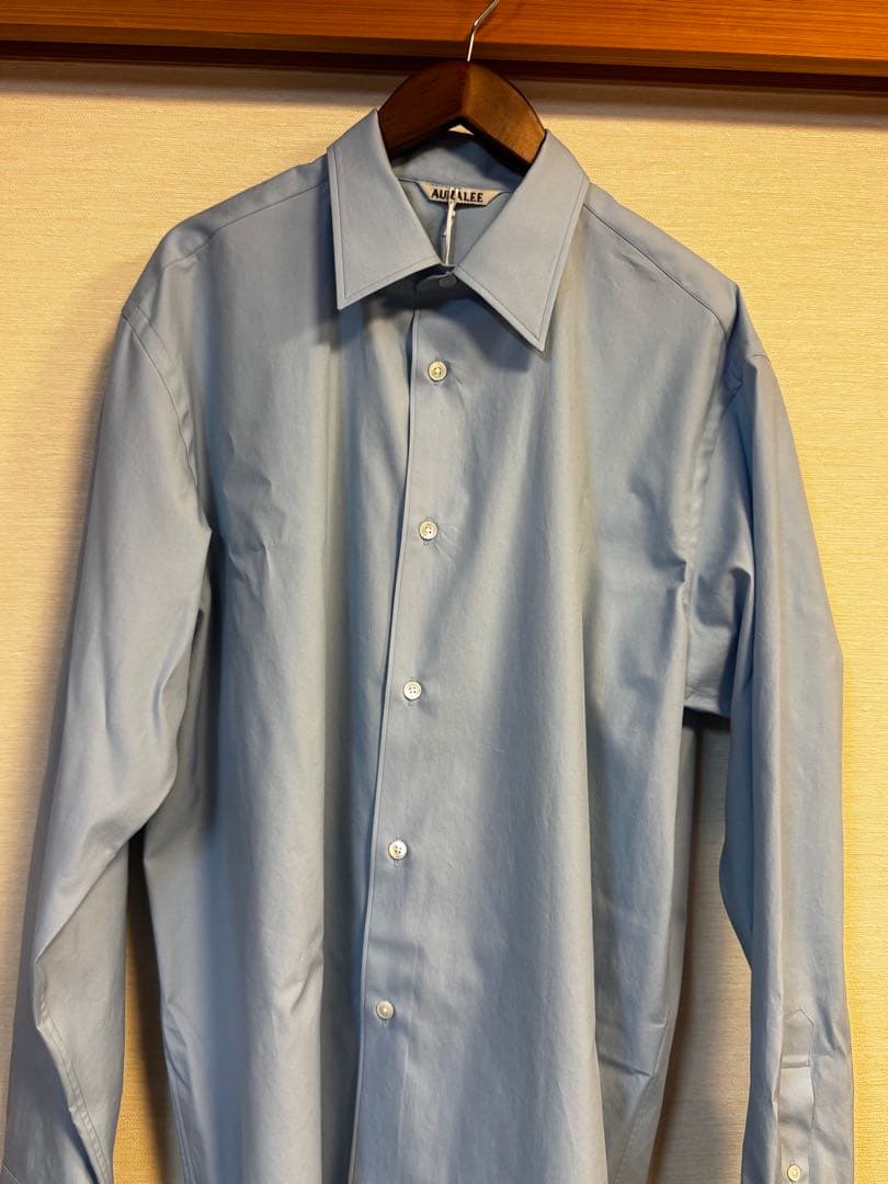 AURALEE 26SS WASHED FINX TWILL SHIRTサイズ3