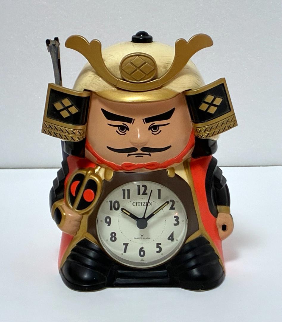 おしゃべり 目覚まし時計 信玄くん シチズン 置き時計 日本製 昭和レトロ