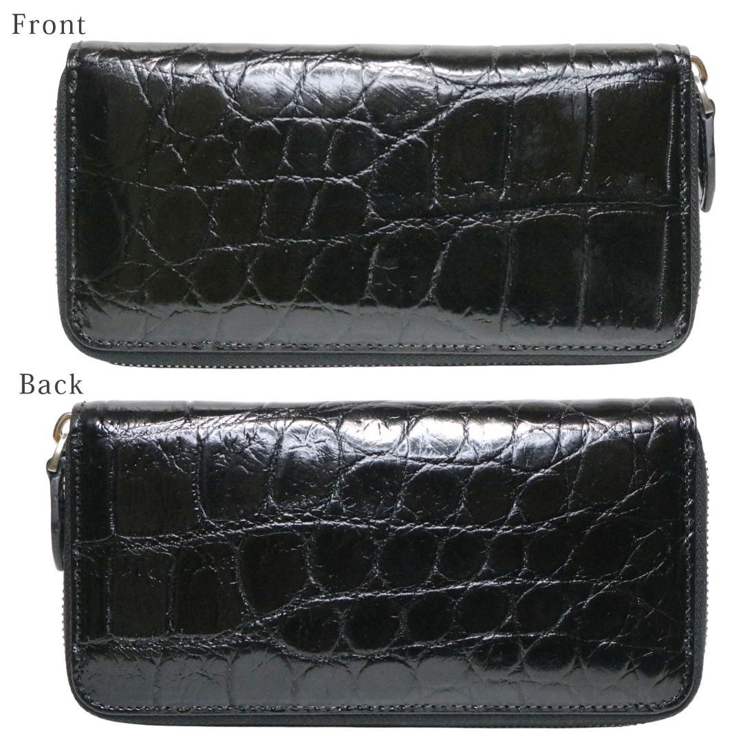 z40 目地染め クロコダイル 長財布 新品未使用 メンズ レディース ブラック