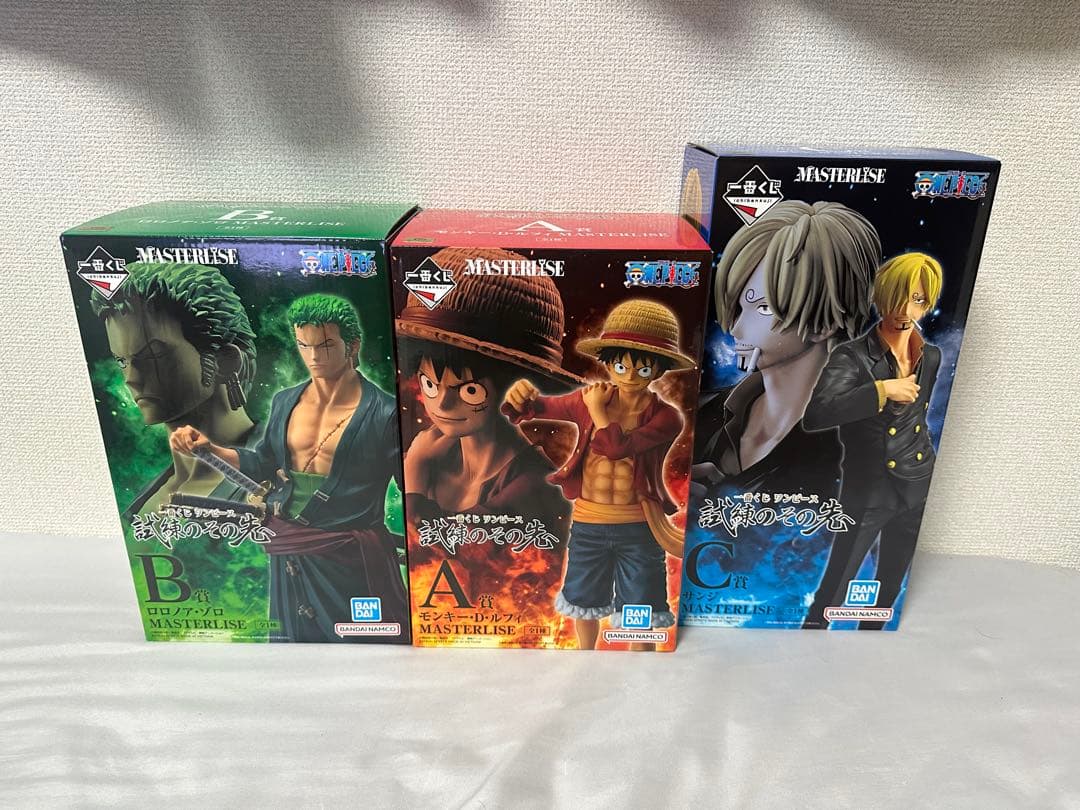 ワンピース 一番くじ 試練のその先へ ルフィ ゾロ サンジ フィギュア