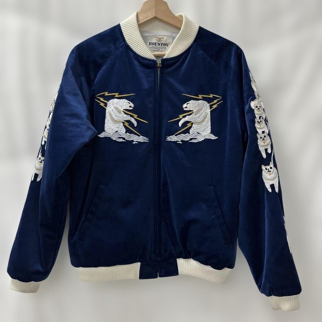 値下げ ヒューストン HOUSTON アラスカ ALASKA 犬そり スカジャン