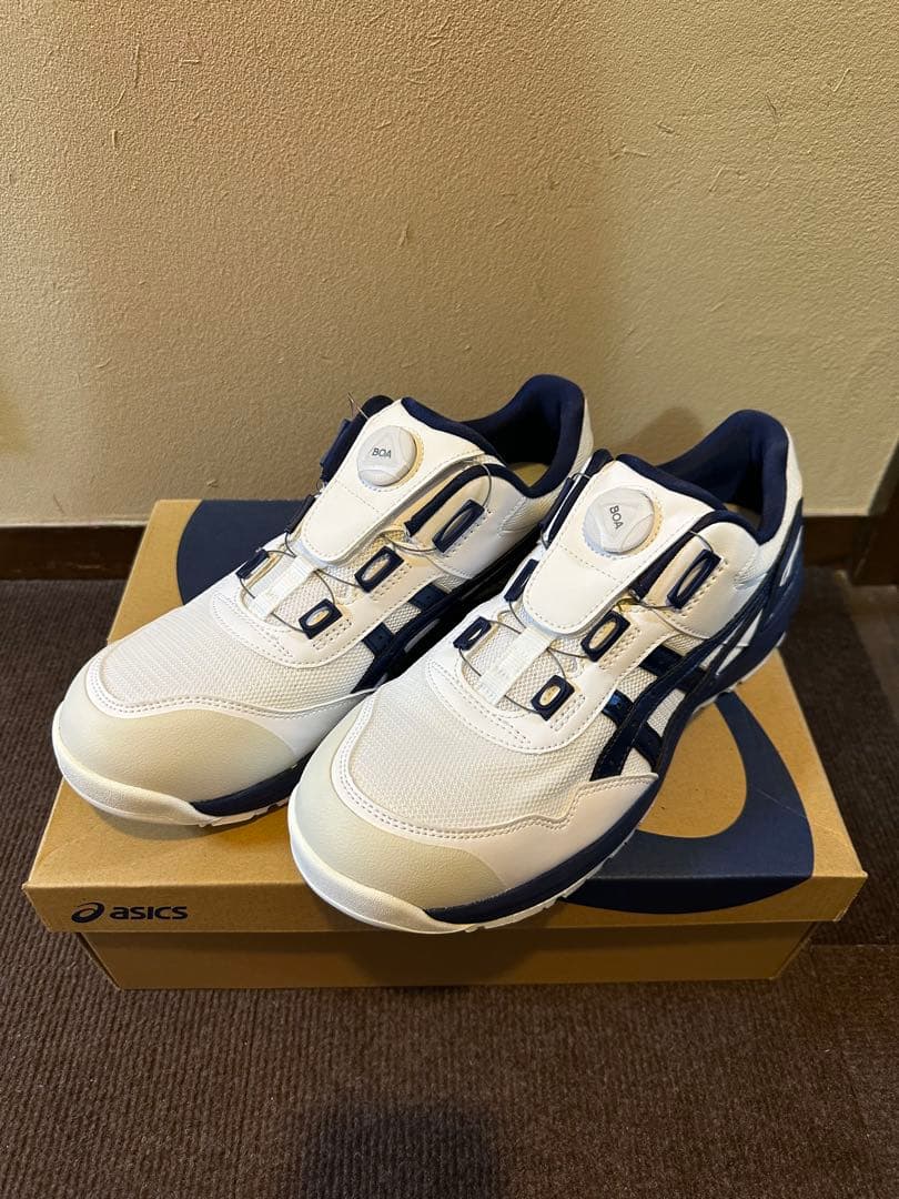 アシックス 安全靴 ウィンジョブ 【27.5cm】白CP209 BOA