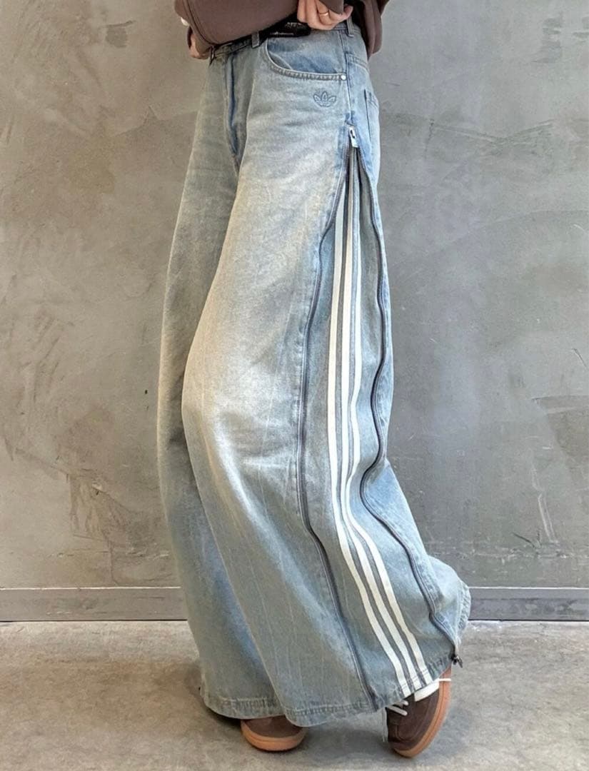 adidas アディダス DENIM ZIP PANT JX9210 - メルカリ