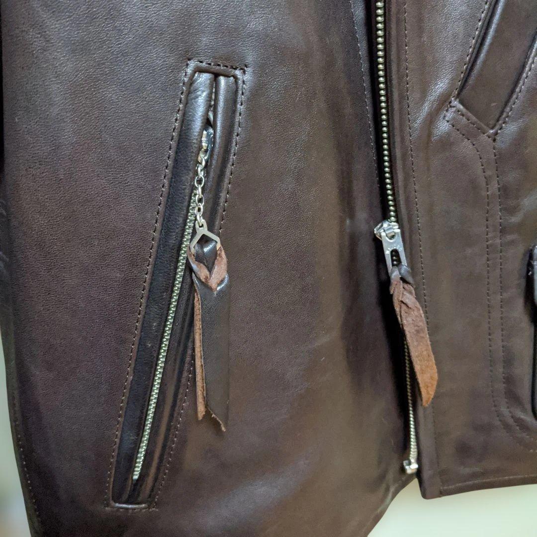専用】美品 FILL THE BILL ホースレザーライダースジャケット - メルカリ