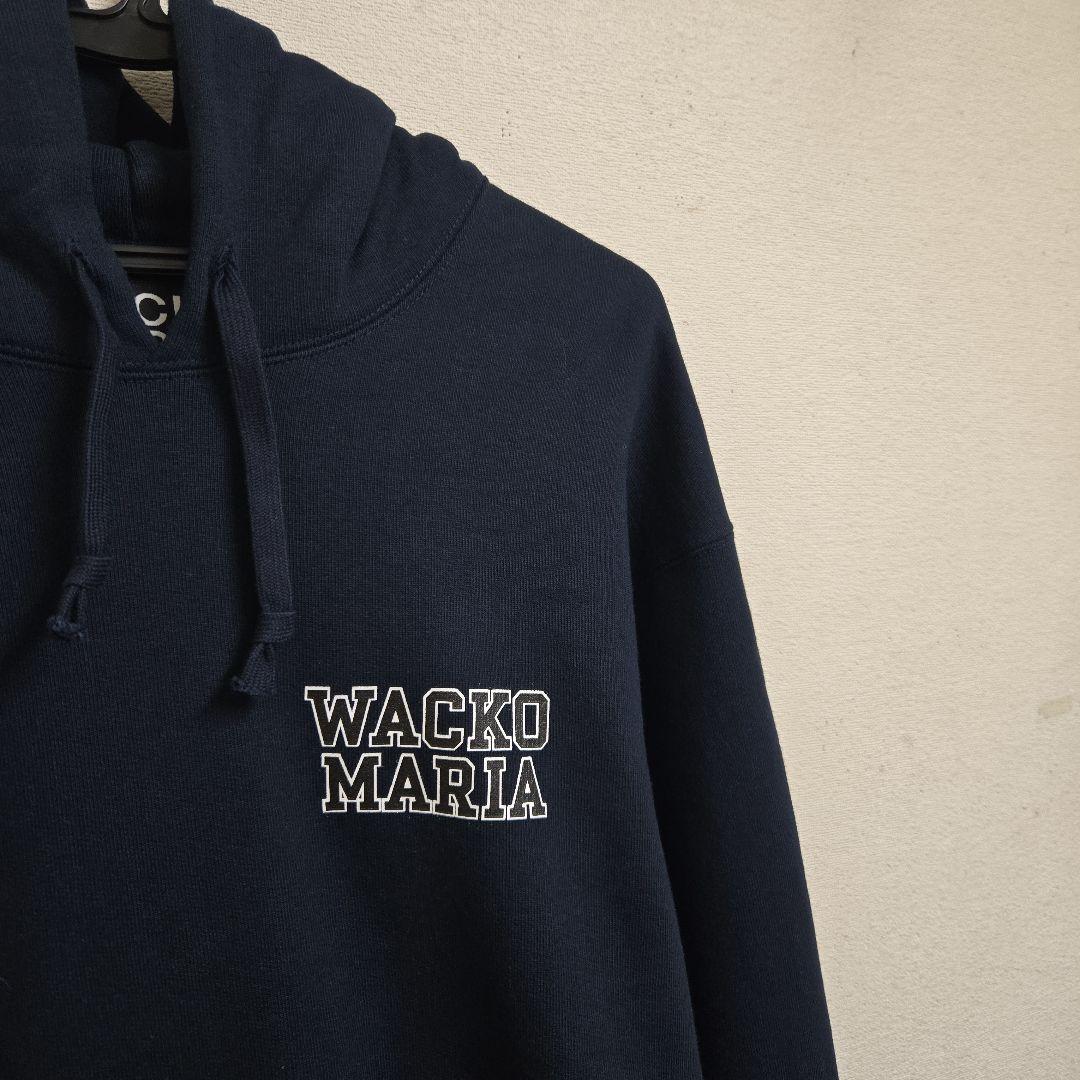 未使用！24FW新品ワコマリアWACKOMARIAスウェットパーカーNAVY - メルカリ
